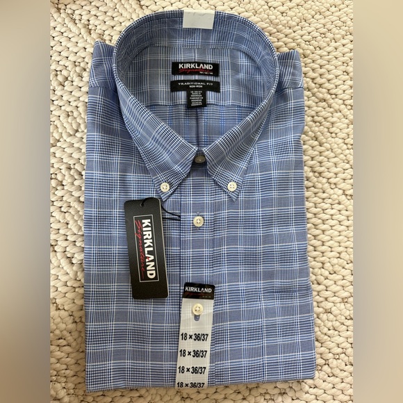 Kirkland Signature | Shirts | Kirkland Signature Traditional Fit Mens Long  Sleeve Dress Shirt | Poshmark